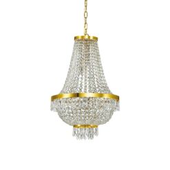 IDEAL LUX Κρεμαστό Φωτιστικό CAESAR  9xG9 Κρύσταλλο – 114736