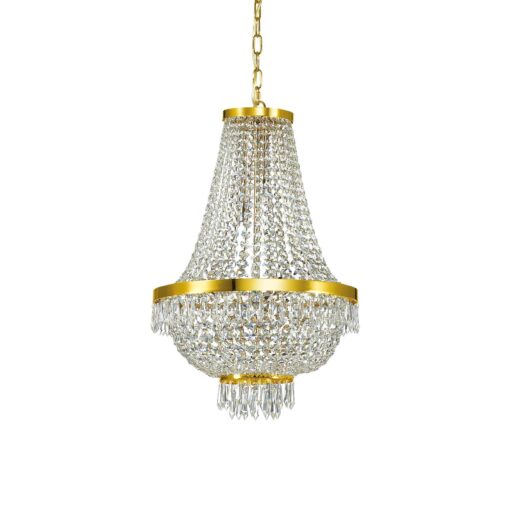 IDEAL LUX Κρεμαστό Φωτιστικό CAESAR  9xG9 Κρύσταλλο – 114736