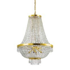 IDEAL LUX Κρεμαστό Φωτιστικό CAESAR 12xG9 Κρύσταλλο – 114743