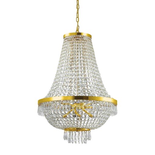 IDEAL LUX Κρεμαστό Φωτιστικό CAESAR 12xG9 Κρύσταλλο – 114743