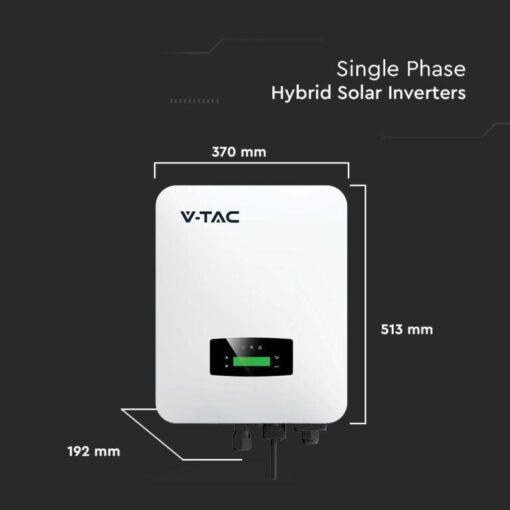 6kW On/Off Grid Hybrid Solar Inverter Single Phase CT , Smart Meter And Accessories Included Warranty 5+5YRS Optional  V-TAC – 11514