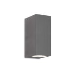 IDEAL LUX Φωτιστικό Τοίχου UP IP44 2xG9 Χρώματος Ανθρακί – 115337