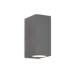 IDEAL LUX Φωτιστικό Τοίχου UP IP44 2xG9 Χρώματος Ανθρακί – 115337