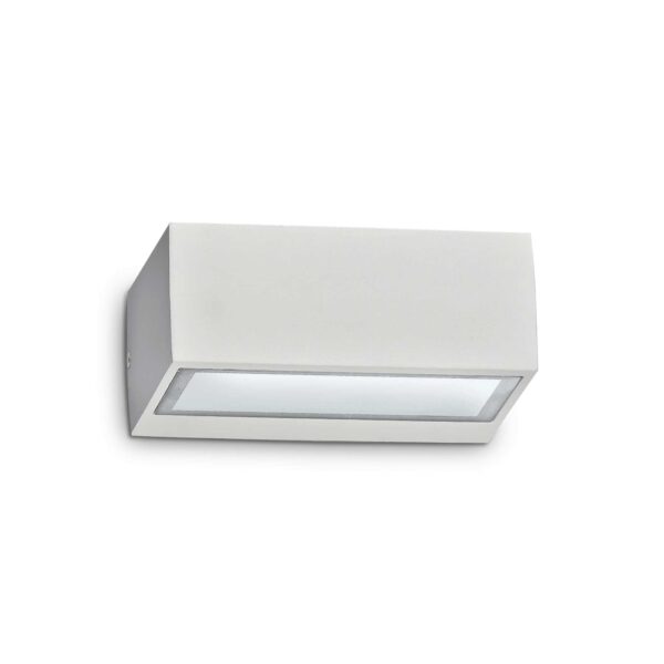 IDEAL LUX Απλίκα Τοίχου BIANCO 1xG9 IP44 Λευκού Χρώματος – 115351