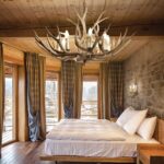 IDEAL LUX Κρεμαστό Φωτιστικό Οροφής CHALET 8xE14 Χρώμα Ξύλου – 115504