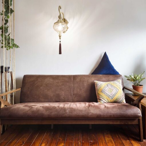 IDEAL LUX Επιτοίχιο Φωτιστικό HAREM 1xE27 Χρυσού Χρώματος – 115962