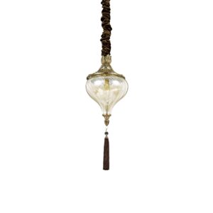 IDEAL LUX Κρεμαστό Φωτιστικό HAREM 1xE27 Χρυσού Χρώματος – 115979