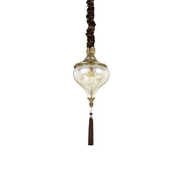 IDEAL LUX Κρεμαστό Φωτιστικό HAREM 1xE27 Χρυσού Χρώματος – 115979