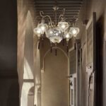 IDEAL LUX Κρεμαστό Φωτιστικό HAREM 9xE27 Χρυσού Χρώματος – 116006