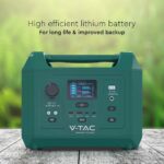 600W Output Portable Power Station EU Socket  V-TAC – 11626