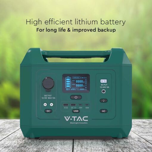 600W Output Portable Power Station EU Socket  V-TAC – 11626