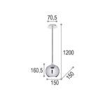 IDEAL LUX MR JACK SP1 BIG CROMO – 116464