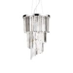 IDEAL LUX Κρεμαστό Φωτιστικό CARLTON 8xE14 Χρωμίου – 117737