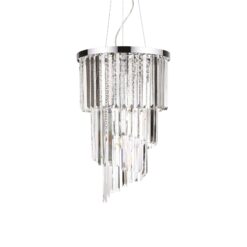 IDEAL LUX Κρεμαστό Φωτιστικό CARLTON 8xE14 Χρωμίου – 117737