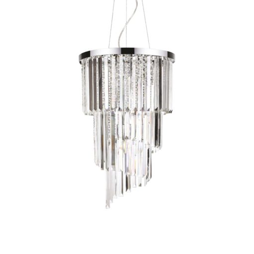 IDEAL LUX Κρεμαστό Φωτιστικό CARLTON 8xE14 Χρωμίου – 117737