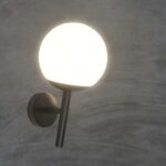 Επιτοίχιο αδιάβροχο φωτιστικό 1xE27 με μαύρο και opal σώμα V-TAC – 11824