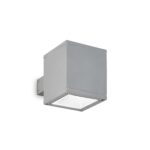 IDEAL LUX Φωτιστικό Τοίχου Βεράντας SNIF 1xG9 IP44 Γκρι Χρώματος – 118666