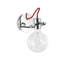 IDEAL LUX Επιτοίχιο Φωτιστικό RADIO 1xE27 Χρωμίου – 119427