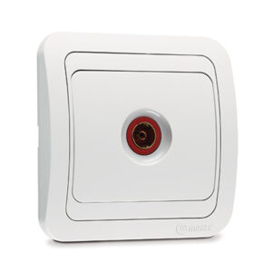 Πρίζα TV Διελεύσεως Λευκή Makel Mimoza – 12007