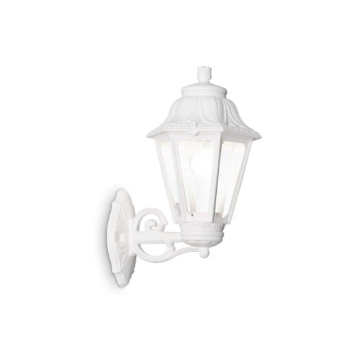 IDEAL LUX Απλίκα Τοίχου DAFNE 1xE27 IP55 Λευκού Χρώματος – 120423