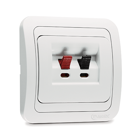 Πρίζα Ηχείων Λευκή Makel Mimoza – 12080