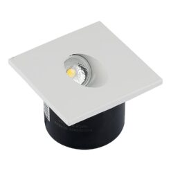 LED SPOT Χωνευτό για Σκαλοπάτια 3W V-TAC Λευκό Τετράγωνο Χωνευτό Θερμό 3000K – 211209