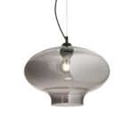 IDEAL LUX Κρεμαστό Φωτιστικό BISTRO 1xE27 Φιμέ Κρύσταλλο – 120904