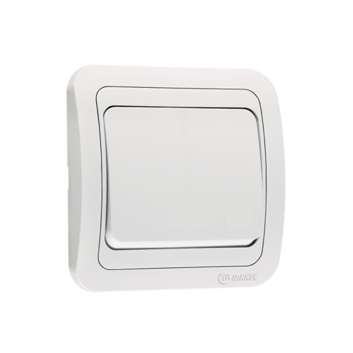 Διακόπτης Απλός Λευκός Makel Mimoza – 12101