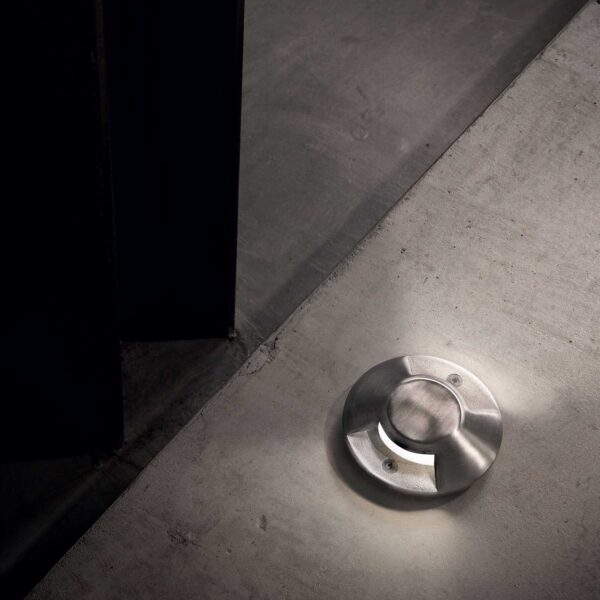 IDEAL LUX Φωτιστικό Σποτ Διαδρόμου Κήπου ROCKET-2 LED 3.5W 4000K IP65 Ατσάλινου Χρώματος – 122021