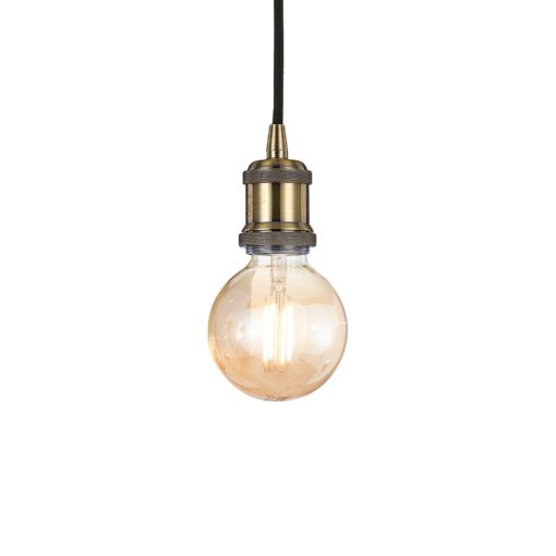 IDEAL LUX Κρεμαστό Φωτιστικό FRIDA 1xE27 Χρυσού Χρώματος – 122083