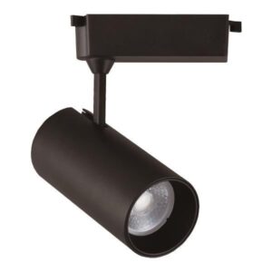 ΣΠΟΤ ΡΑΓΑΣ LED 2 ΓΡΑΜΜΩΝ 20W 3000K Φ70Χ160 ΜΑΥΡΟ PLUS EUROLAMP – 145-59053