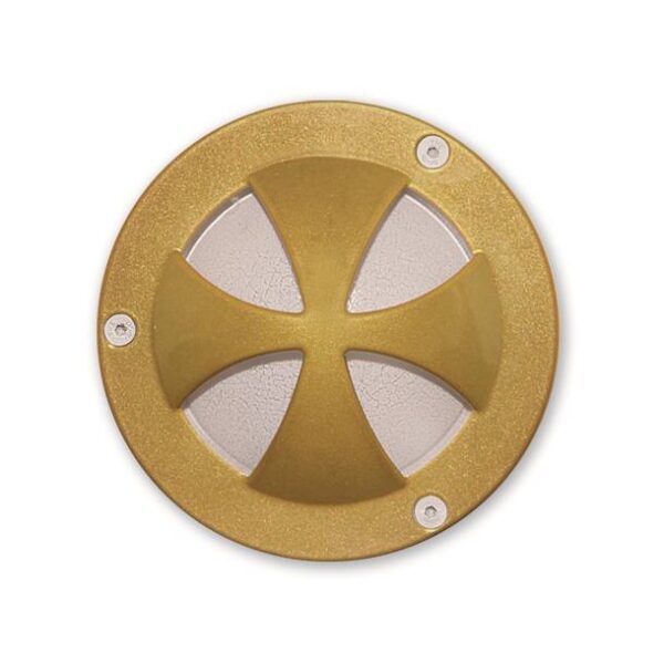 ΑΠΛΙΚΑ ΑΛΟΥΜΙΝΙΟΥ ΜΠΡΟΝΖΕ ΣΤΡΟΓΓΥΛΗ  ΣΧΗΜΑ ΜΑΛΤΕΖΙΚΟΥ ΣΤΑΥΡΟΥ – IL123 AL B