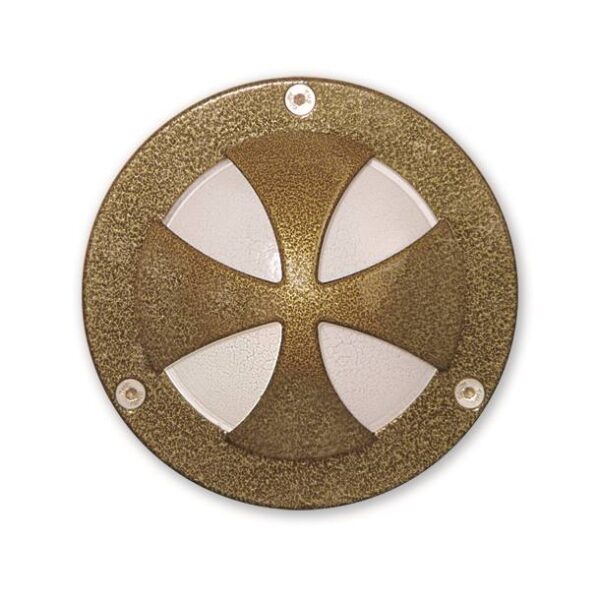 ΑΠΛΙΚΑ ΑΛΟΥΜΙΝΙΟΥ ΧΡΥΣΟ ΜΑΥΡΟ ΣΤΡΟΓΓΥΛΗ  ΣΧΗΜΑ ΜΑΛΤΕΖΙΚΟΥ ΣΤΑΥΡΟΥ – IL123 AL GB