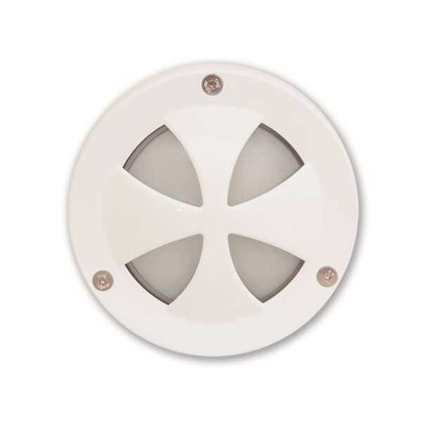 ΑΠΛΙΚΑ ΑΛΟΥΜΙΝΙΟΥ ΛΕΥΚΟ ΣΤΡΟΓΓΥΛΗ  ΣΧΗΜΑ ΜΑΛΤΕΖΙΚΟΥ ΣΤΑΥΡΟΥ – IL123 AL W