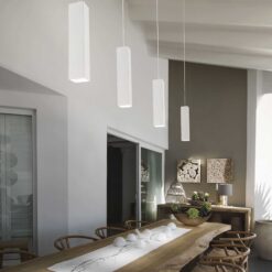 IDEAL LUX Κρεμαστό Φωτιστικό Οροφής SKY 1xGU10 Λευκού Χρώματος – 126906