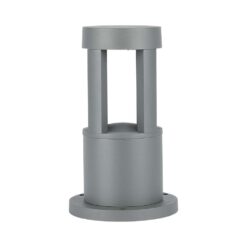 LED Επιδαπέδιο Φωτιστικό 10W V-TAC 25cm Αδιάβροχο IP65 Γκρι Αλουμίνιο Θερμό Λευκό 3000K – 128319