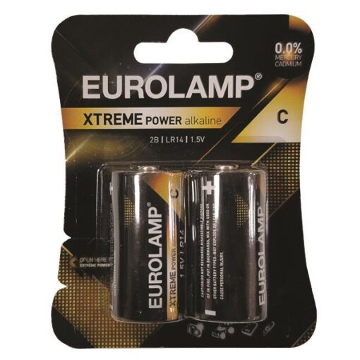 ΜΠΑΤΑΡΙΑ EXTREME C (LR14) 2τμχ 1,5V EUROLAMP 147-24122