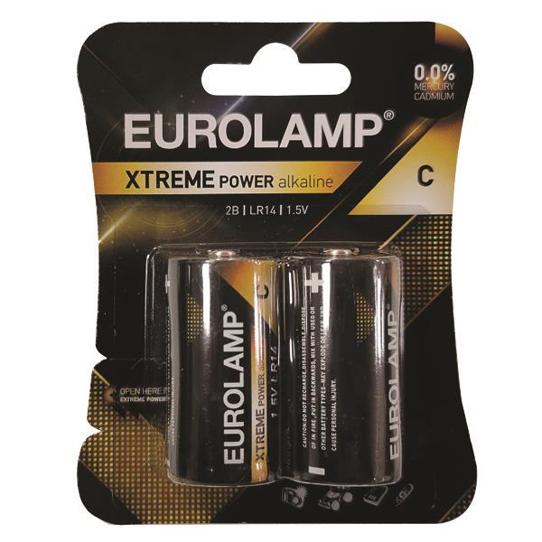 ΜΠΑΤΑΡΙΑ EXTREME C (LR14) 2τμχ 1,5V EUROLAMP 147-24122