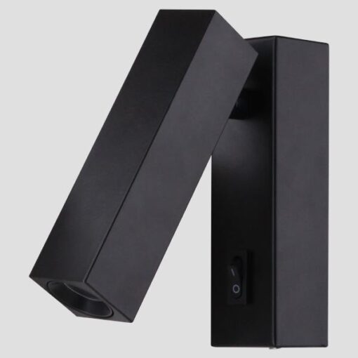 ΑΠΛΙΚΑ ΤΟΙΧΟΥ ΕΣΩΤΕΡΙΚΗ LED 3W 3000Κ ALK01 ΜΑΥΡΗ EUROLAMP 145-50001