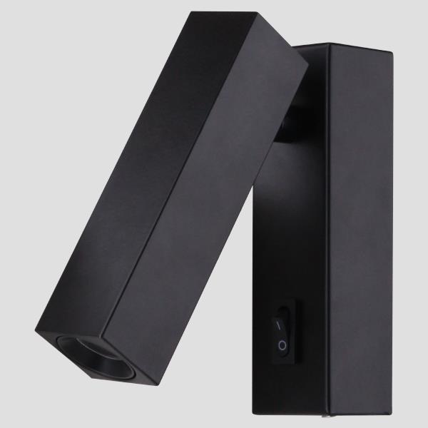 ΑΠΛΙΚΑ ΤΟΙΧΟΥ ΕΣΩΤΕΡΙΚΗ LED 3W 3000Κ ALK01 ΜΑΥΡΗ EUROLAMP 145-50001