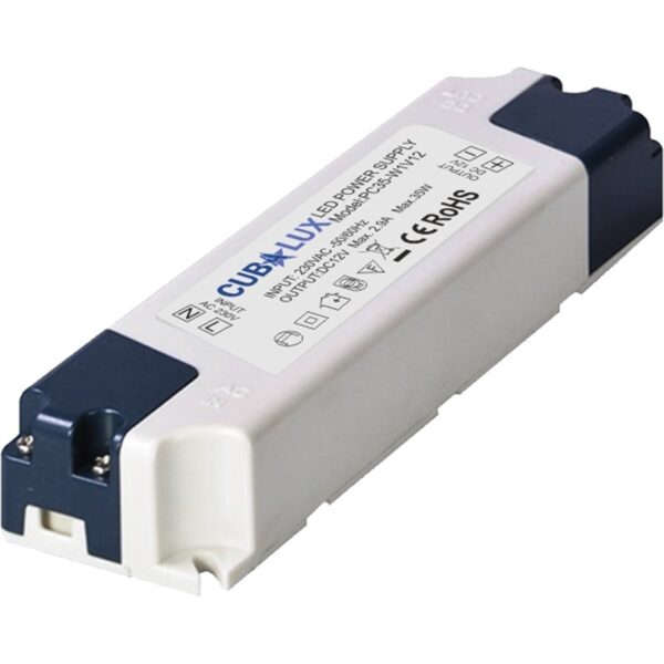 Τροφοδοτικό για LED 35W 12V Πλαστικό CUBALUX – CL13-0530