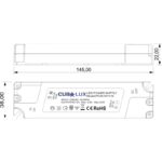 Τροφοδοτικό για LED 35W 12V Πλαστικό CUBALUX – CL13-0530