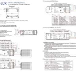LED Controller Simplicity Μονόχρωμη & RGB ταινία LED 216W / 432 W CUBALUX