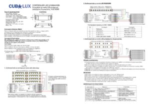 LED Controller Simplicity RF – Push button Μονόχρωμη/RGBW/RGB ταινία LED 240W / 480 W CUBALUX CL13-0939
