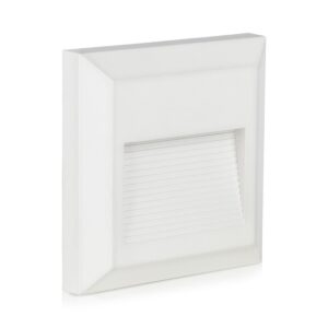 Επιτοίχιο Φωτιστικό LED για Σκαλοπάτια 2W V-TAC Λευκό Τετράγωνο Αδιάβροχο IP65 Φυσικό Λευκό 4000K – 1320