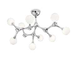 IDEAL LUX Φωτιστικό Οροφής NODINO 9xG9 Χρώματος Χρωμίου – 133393