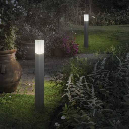 IDEAL LUX Φωτιστικό Δαπέδου Κήπου PULSAR 1xE27 IP44 Χρώματος Ανθρακί – 135908