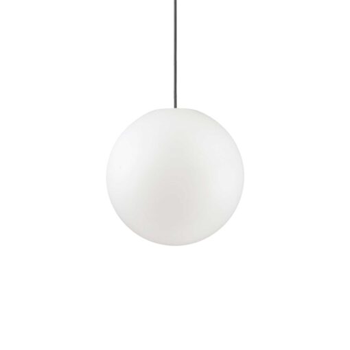 IDEAL LUX Κρεμαστό Φωτιστικό Βεράντας SOLE 1xE27 IP44 Λευκού Χρώματος – 135991