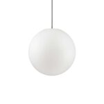 IDEAL LUX Κρεμαστό Φωτιστικό Βεράντας  SOLE 1xE27 IP44 Λευκού Χρώματος – 136004