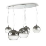 IDEAL LUX Κρεμαστό Φωτιστικό NEMO 5xE27 Φιμέ Χρώματος – 138305